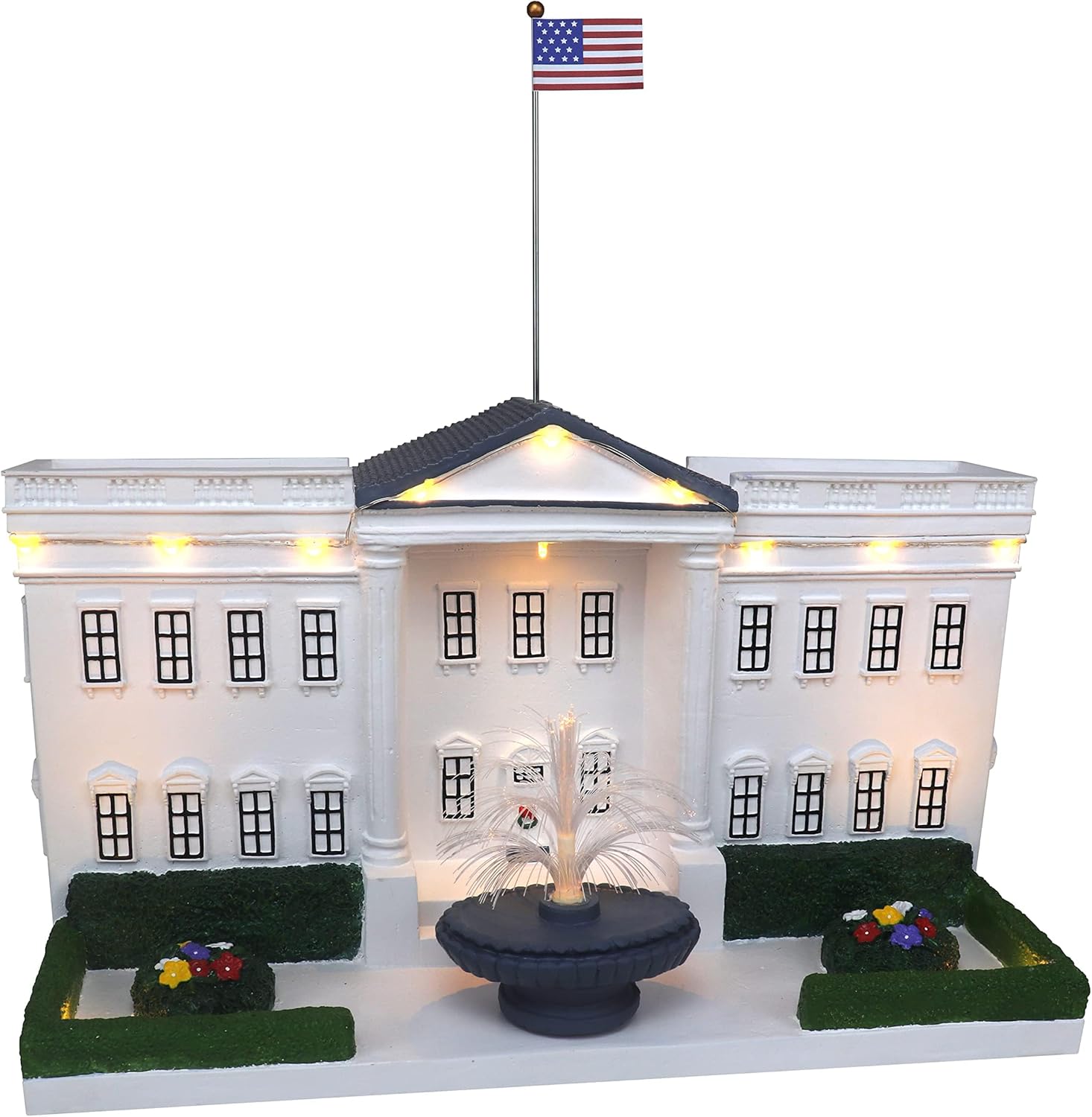 Christmas Village White House Lighted Musical Collectible