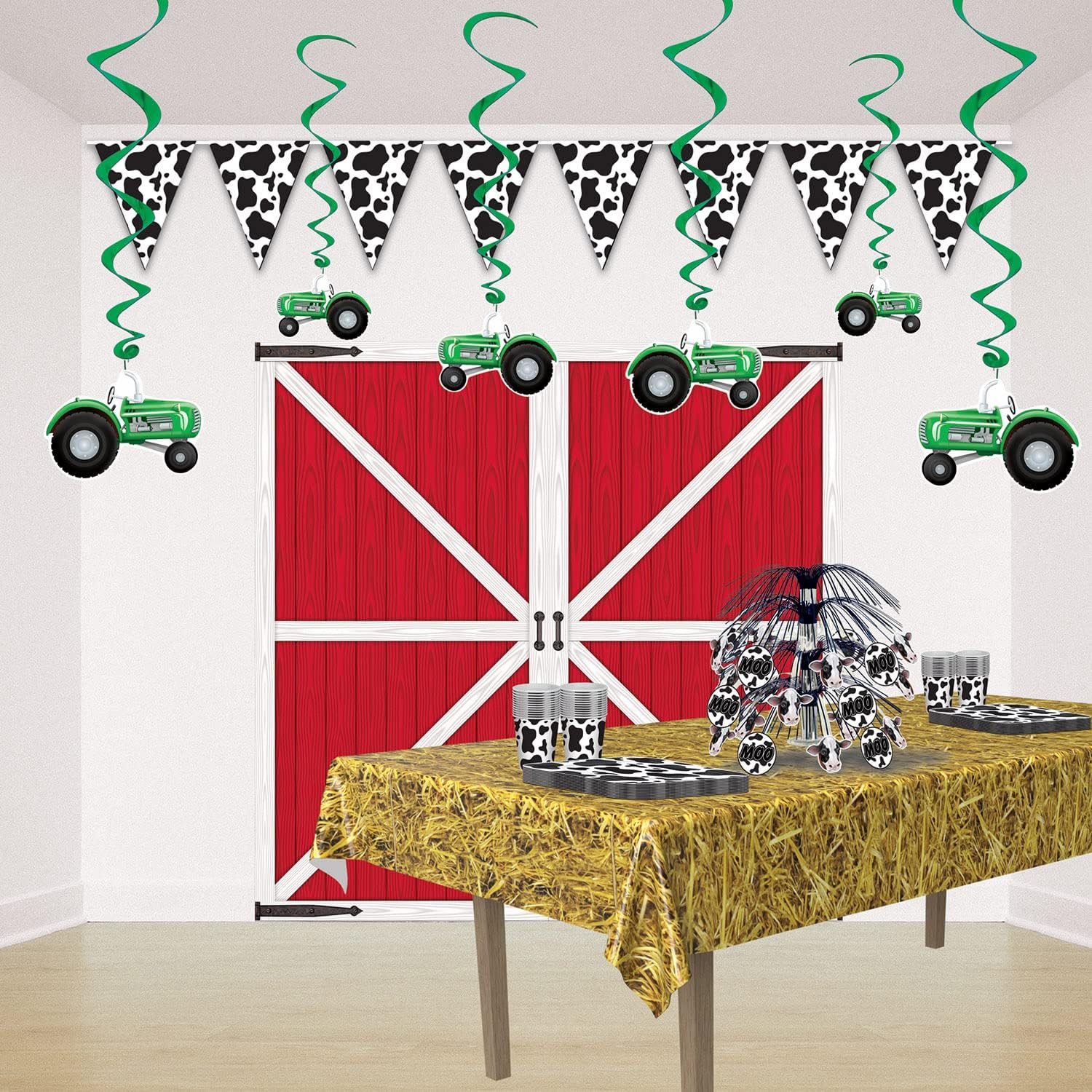 Beistle Straw Tablecover for Farm or Fall Parties