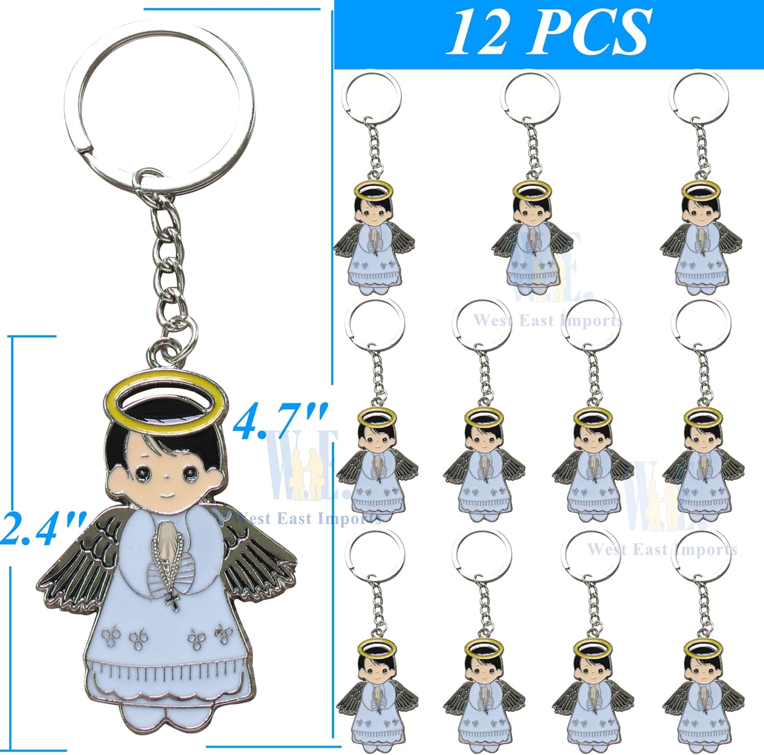 Personalized First Communion Favor 12 PCS Metal Keychain