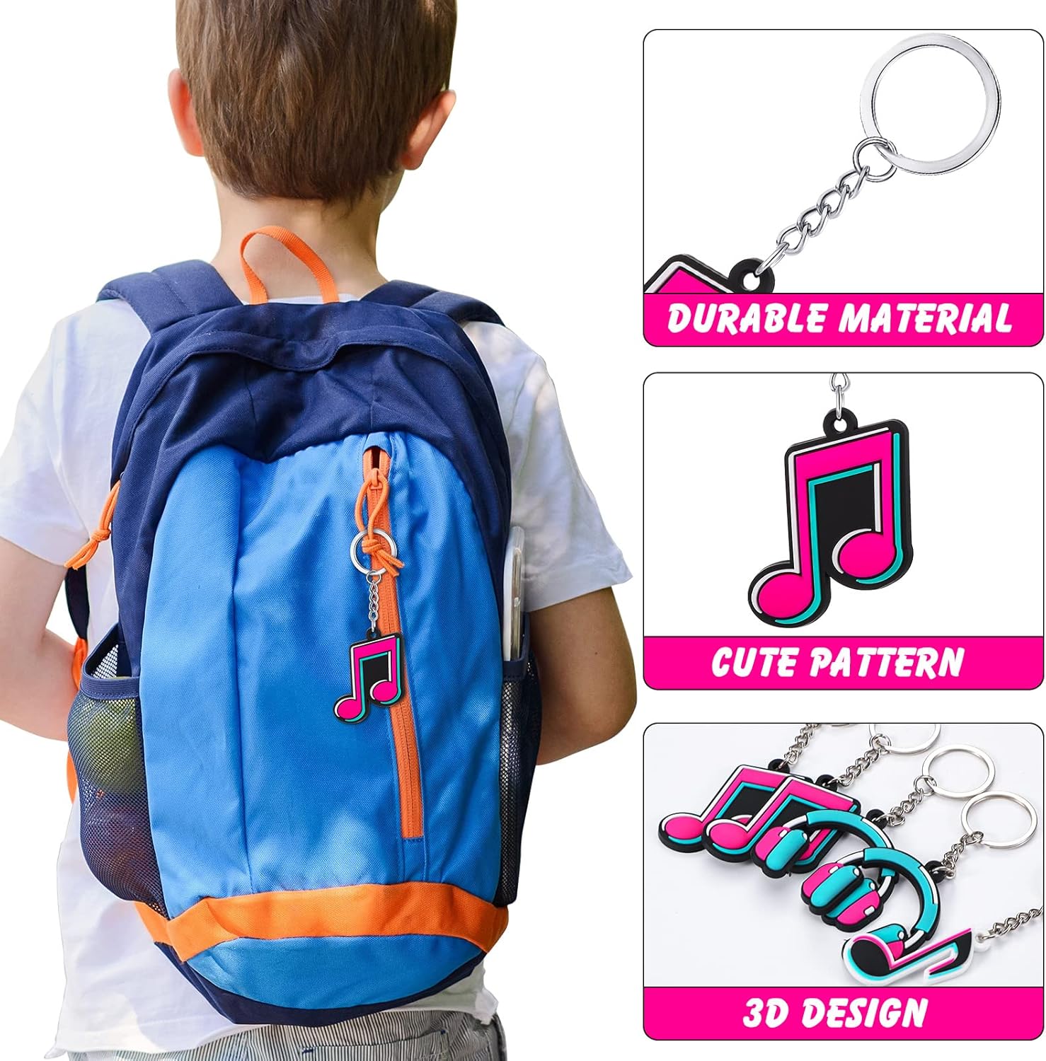 Fumete Music Keychain Back to School Party Favor