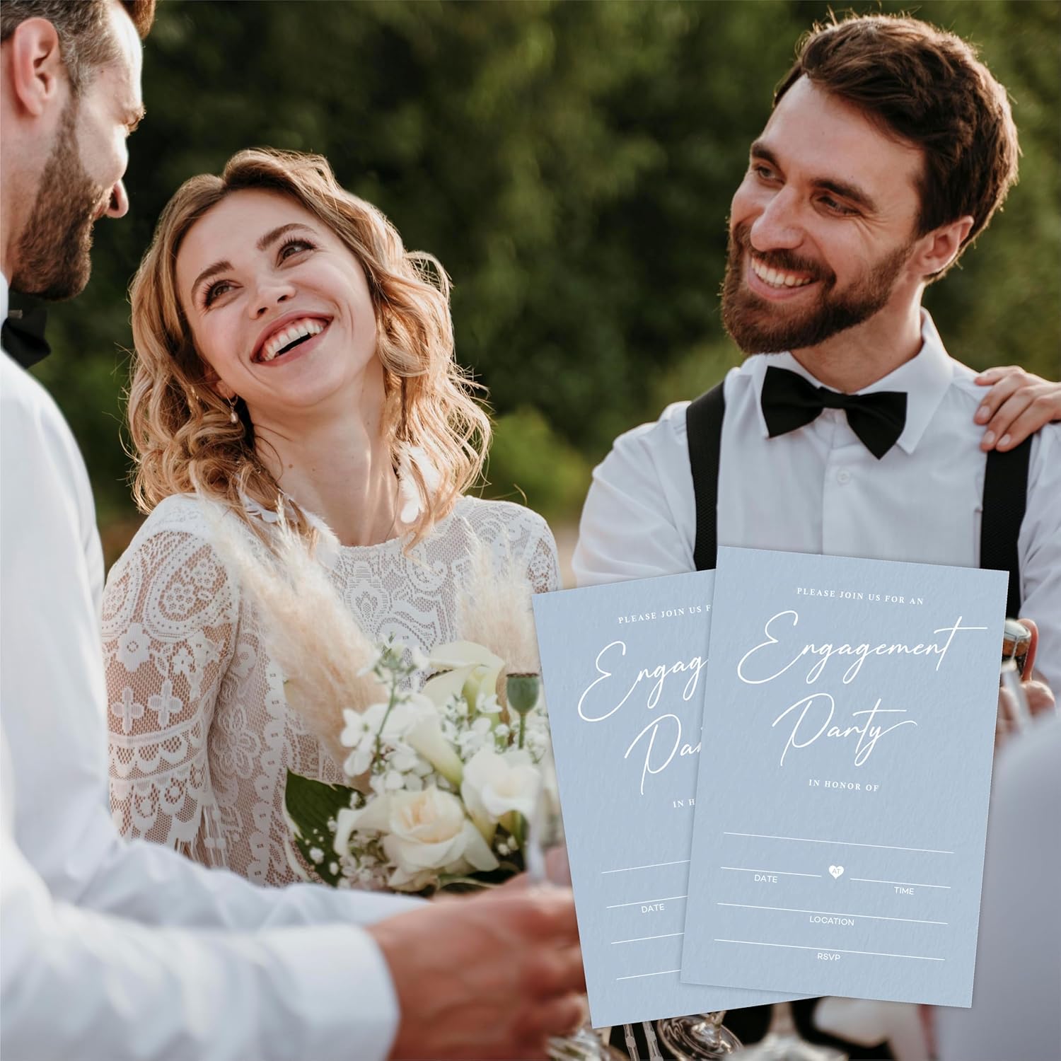 TPYEN 25 Engagement Party Invitations with Envelopes