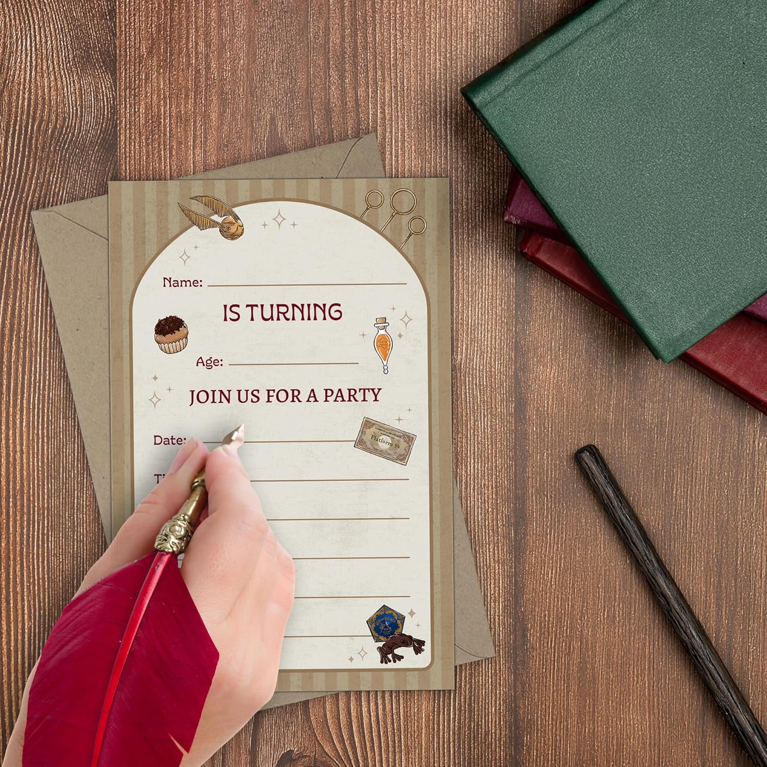 CONQUEST Harry Potter Magical Birthday Invite Envelope Set