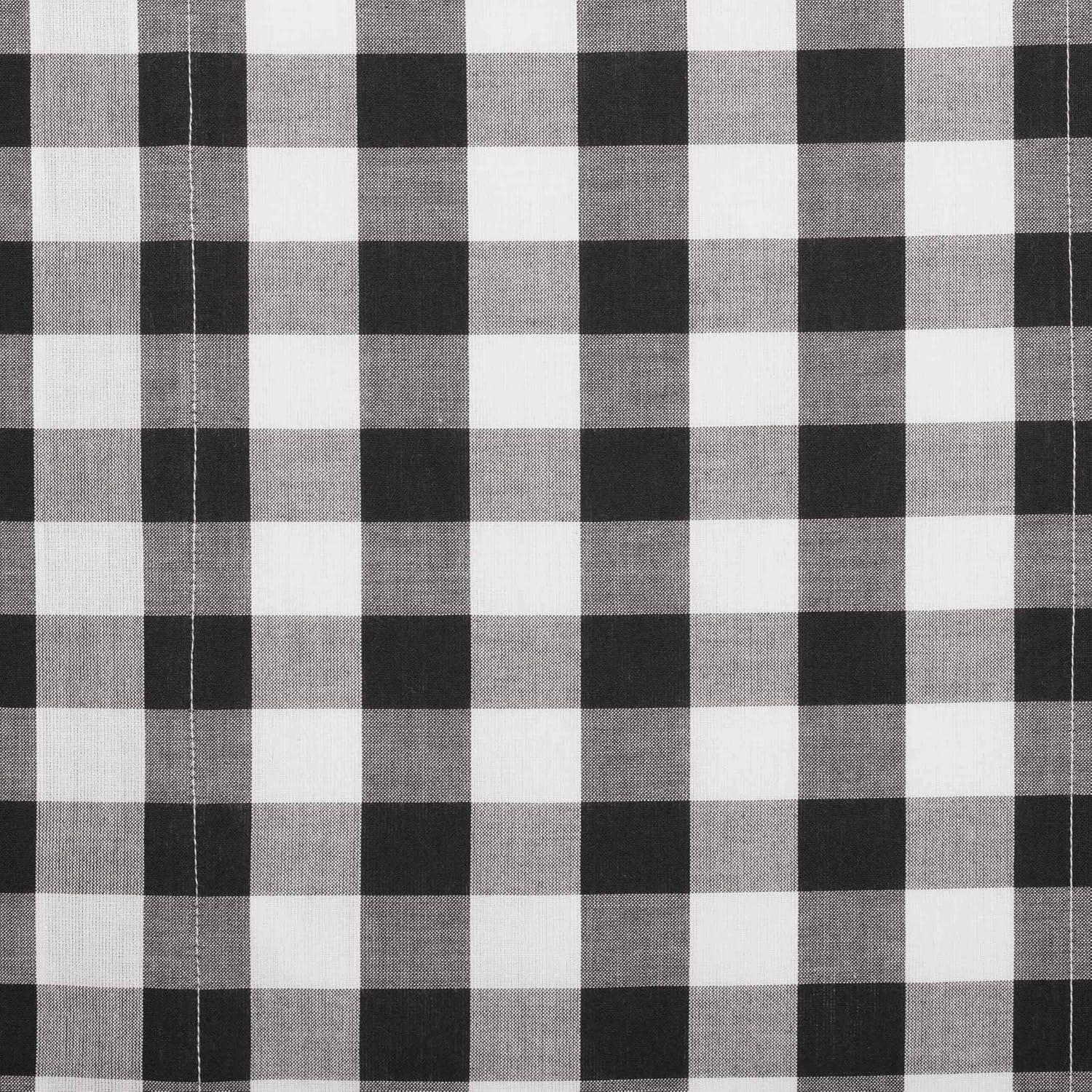 VHC Brands Black Buffalo Check Swag Curtains Pair Modern Farmhouse Style