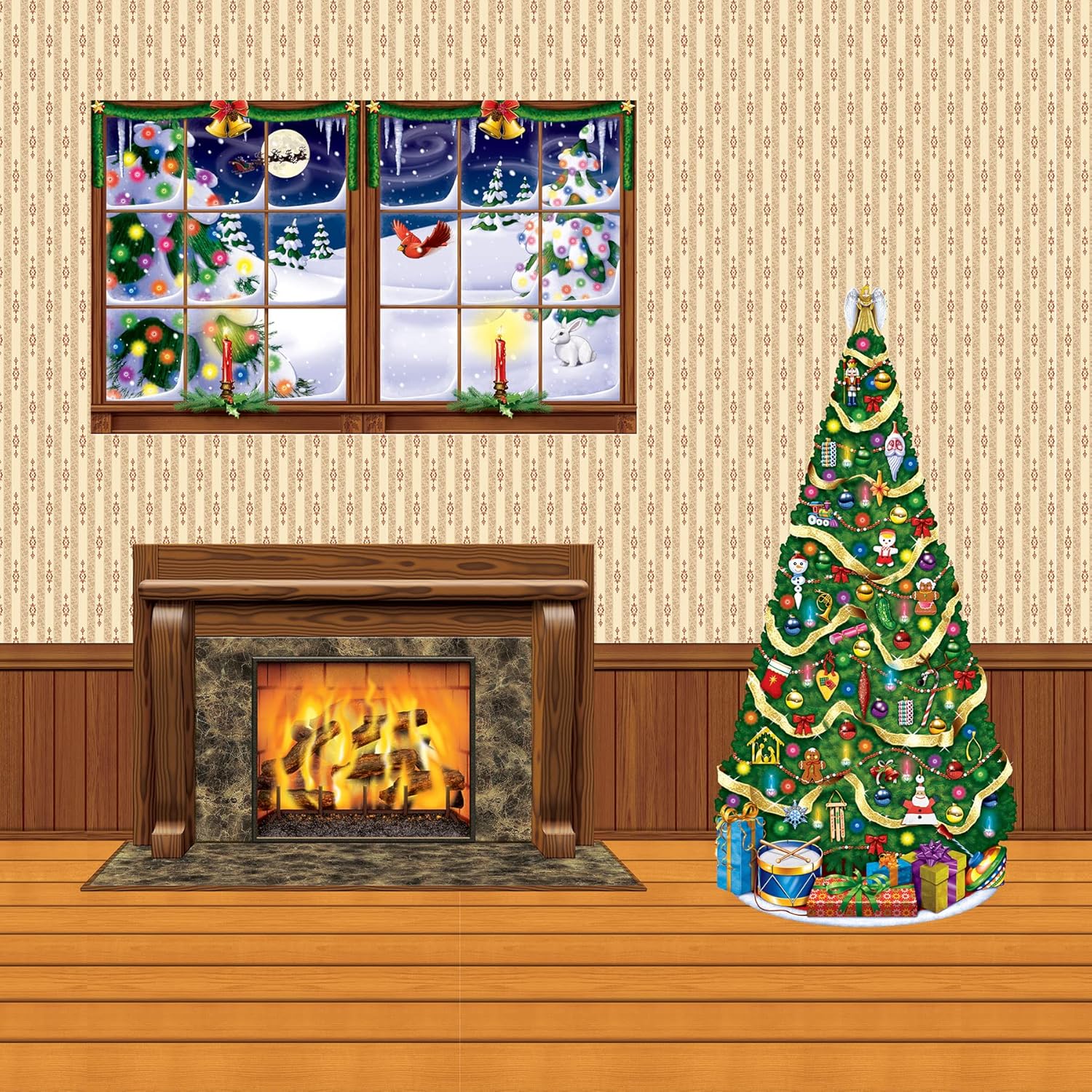 Beistle Fireplace Insta-View Party Accessory