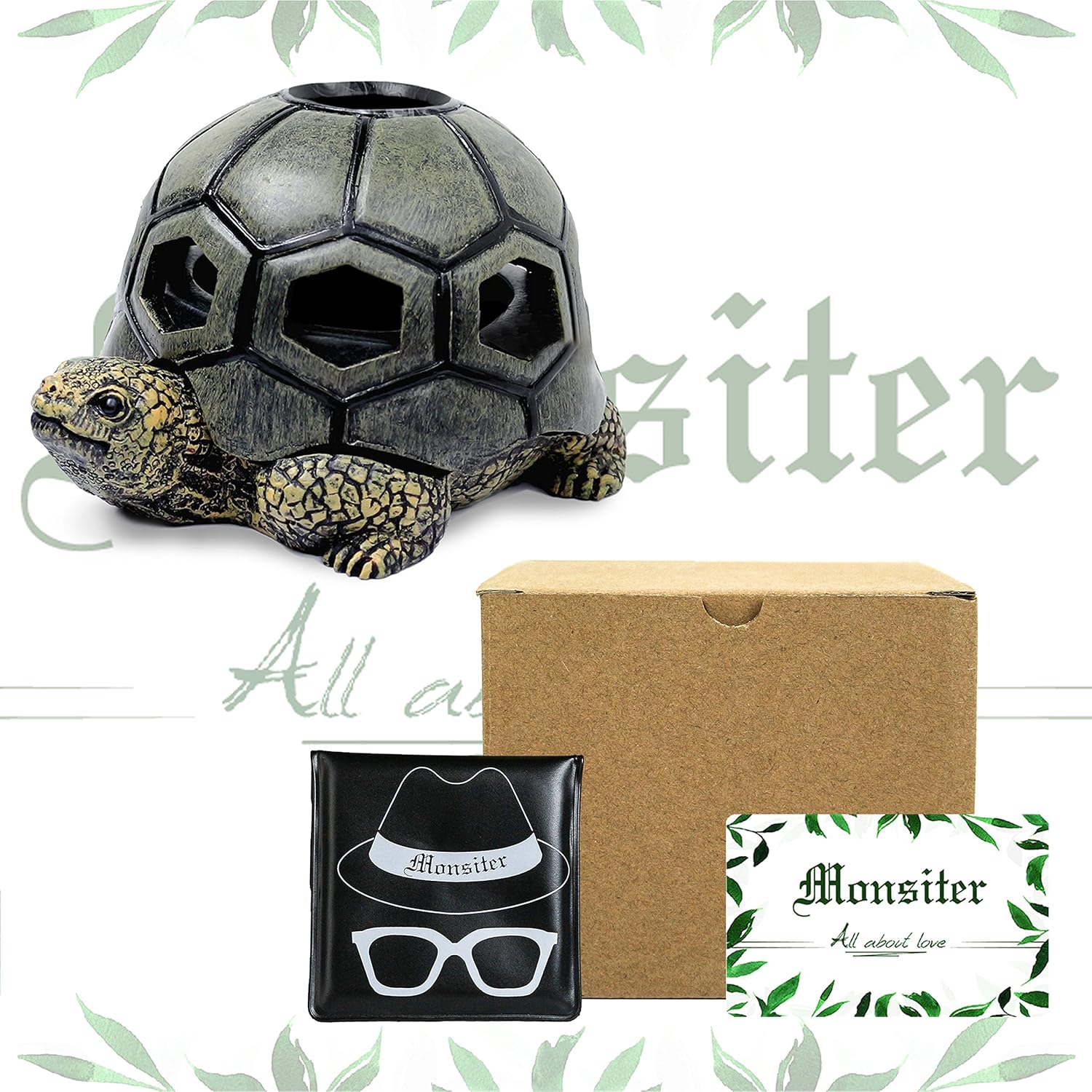 Monsiter QE Turtle Ashtrays for Cigarettes Cute Home Decor